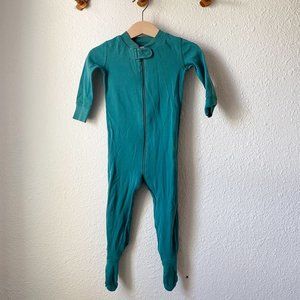 Hanna Andersson Green Footed Pajamas Size 75/12-18 Months